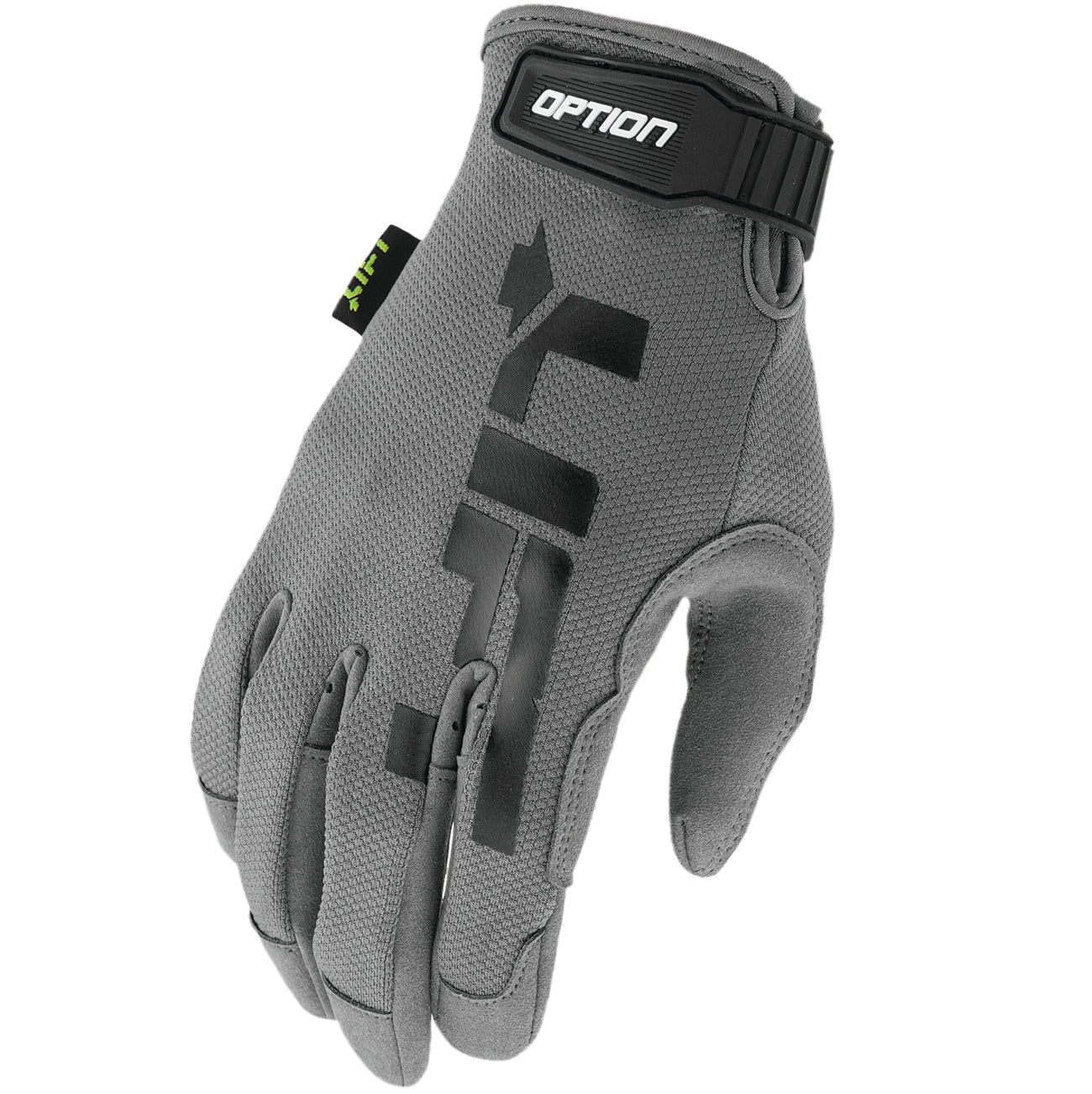OPTION Glove (Grey)- Synthetic Leather with Air Mesh