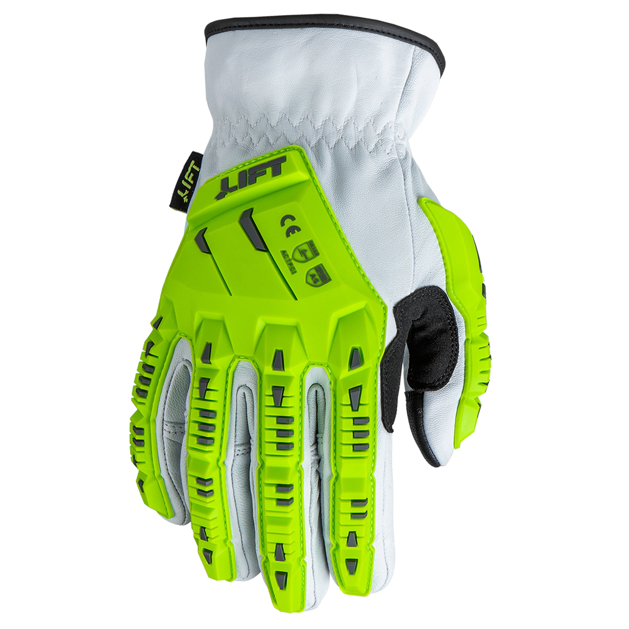 SDS-2100 Impact Glove (Green/White Goat Leather)