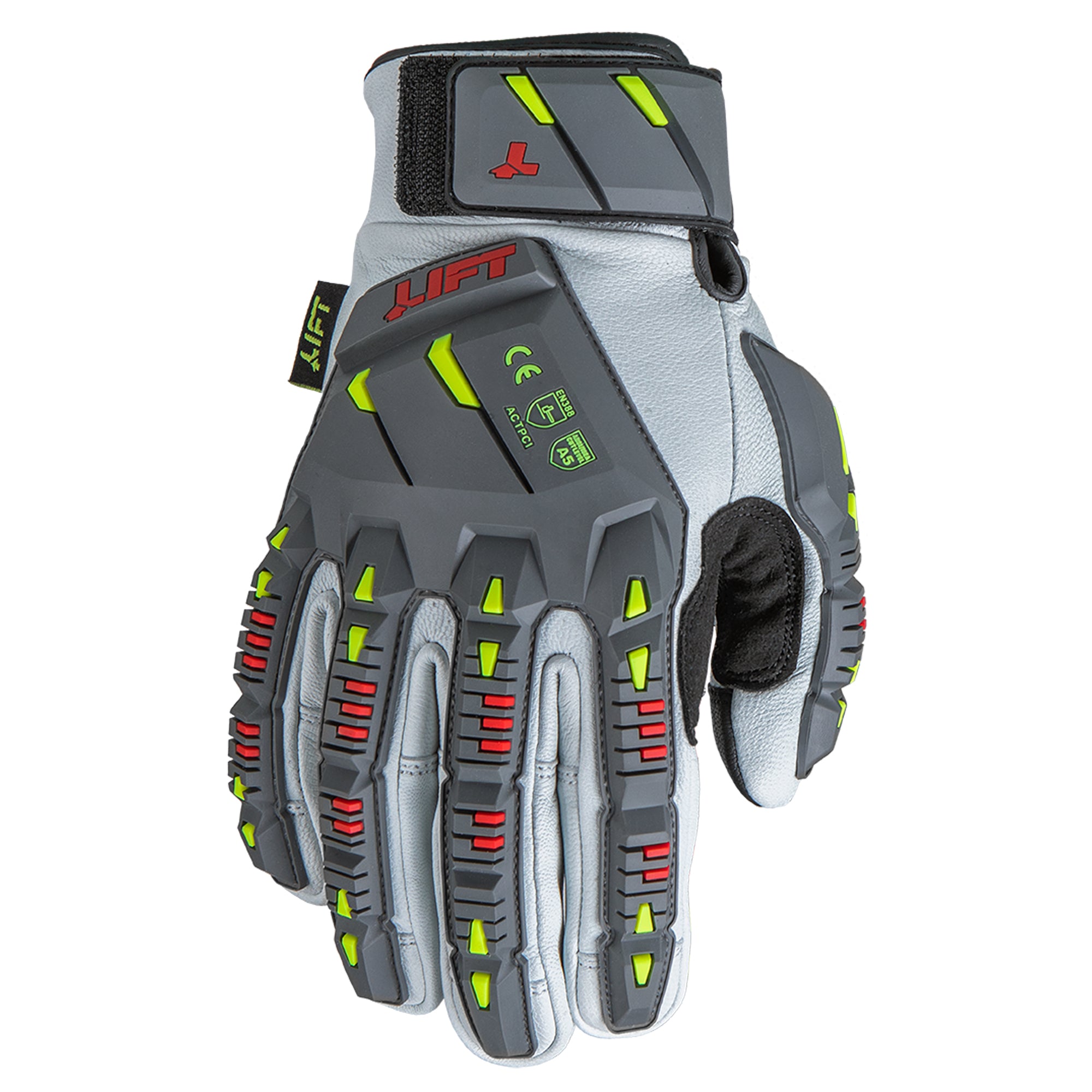 SDS-2250 Impact Glove (Grey/White Goat Leather)