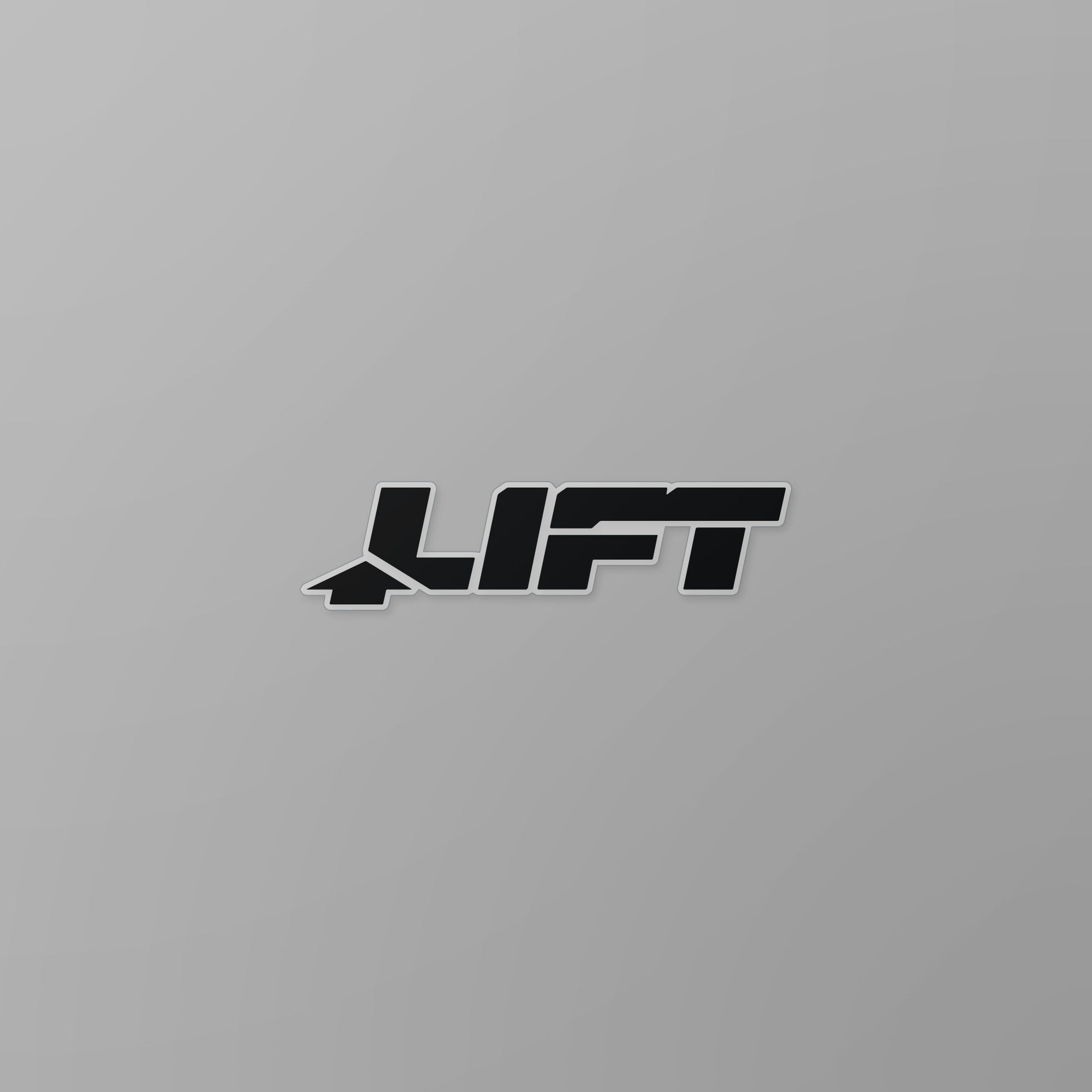 LIFT 3"" STICKER BLK - PREPACKED