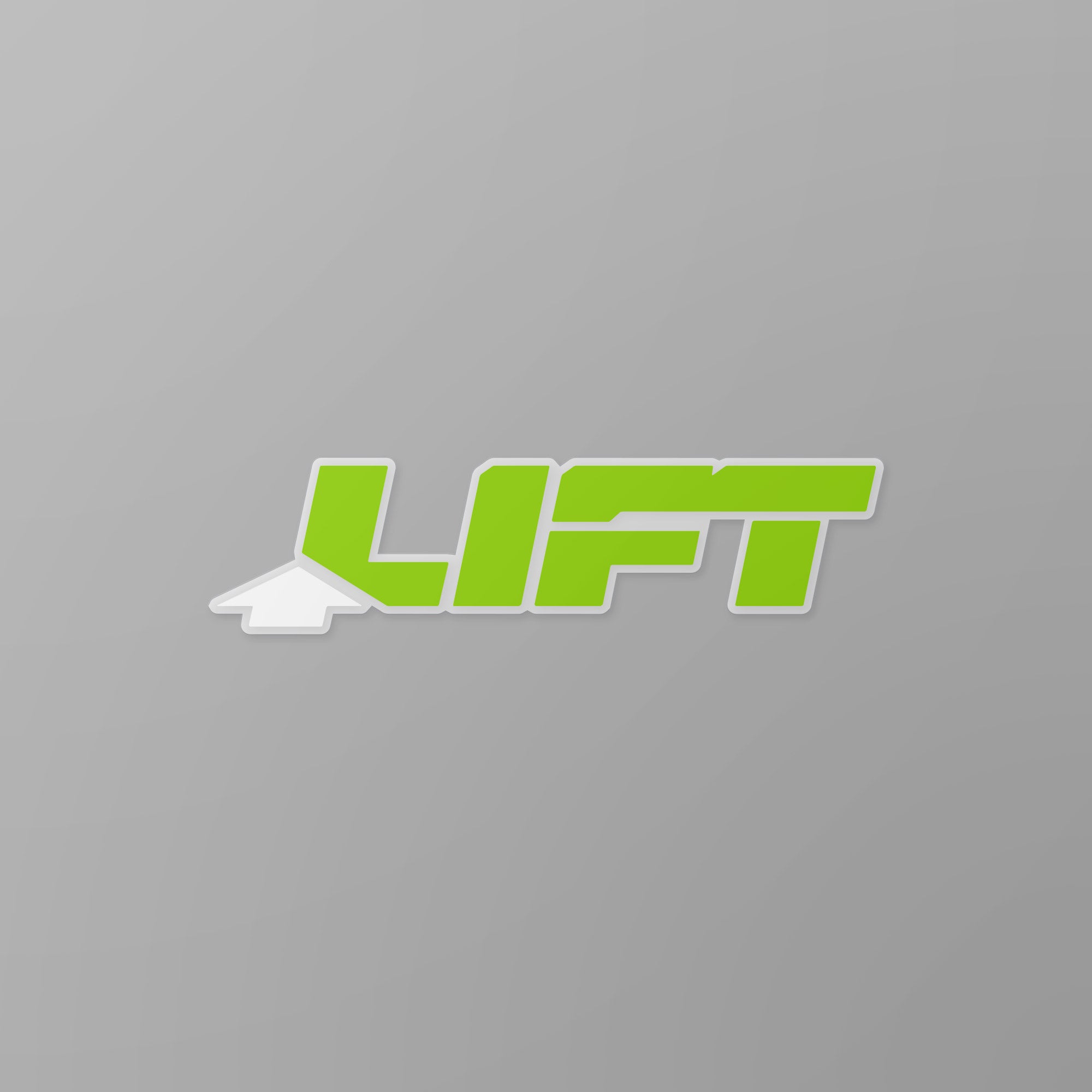 LIFT 5" STICKER GRN - PREPACKED