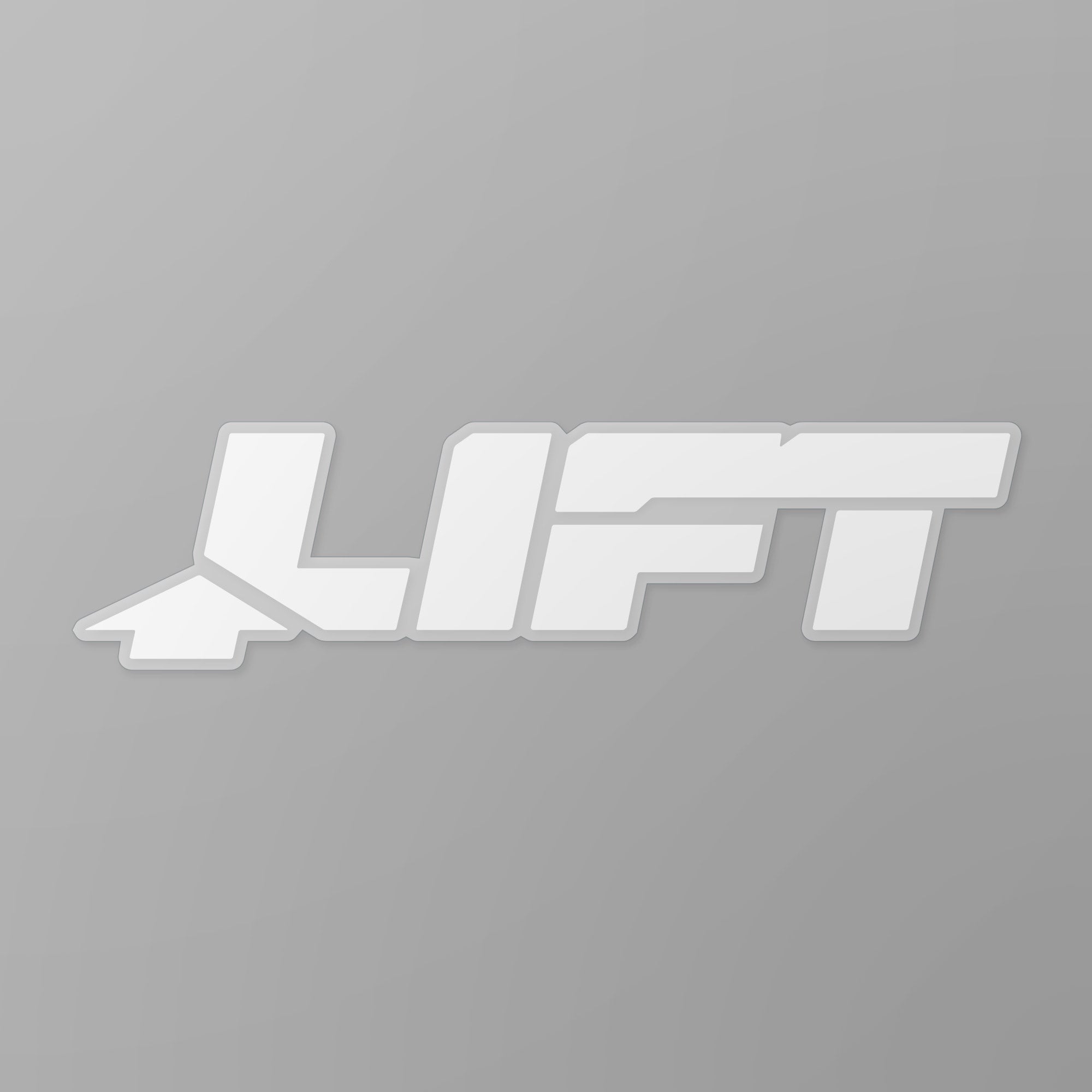 LIFT 8" STICKER WHT - PREPACKED