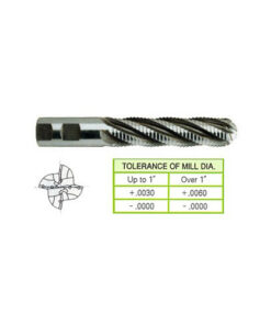 YG1-68297 - 1/4 x 3/8 x 5/8 x 2-7/16 - 3 Flute Regular Length Ball Nose Rougher 8% Cobalt