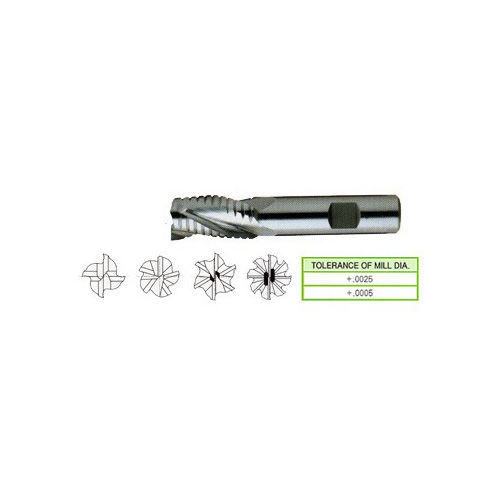 YG1-73301 - 5/16 x 3/8 x 3/4 x 2-1/2 - 4 Flute Regular Length Rough & Finsher 8% Cobalt