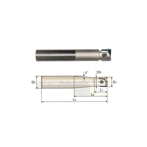 YG1-ZRS1250 - 25 x 24 x 23 x 70 x 150 - I-Xmill Regular Straight Neck Corner Radius Holder