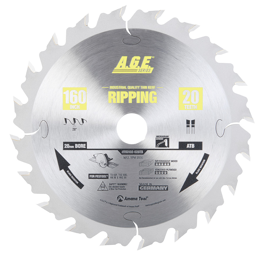 AGE MD160-020TB RIPPING 160mmx20T 20mm xFESTOO