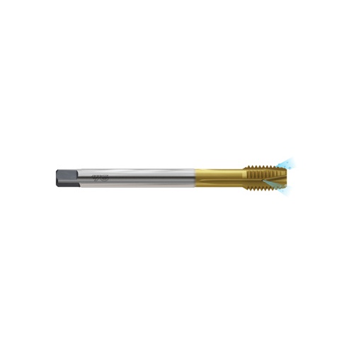 YG1-TTS82315RCP - M6X1.0 D5 80.0L - Hss-Pm Synchro Spiral Point Tap With Radial Oil Hole Tin Coating