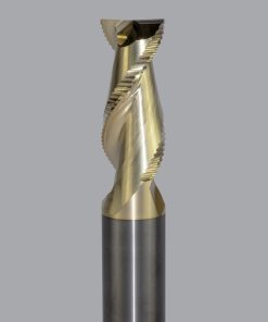 Onsrud AMC800305 Solid Carbide end mill 2FL 1/1 x 2-3/8 x 5 OAL 0.030 CR For ISO N Non-Ferrous, Aluminum, Brass, Bronze, Copper, 1/1 Shank, ZrN Coated