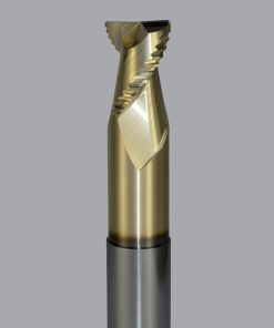 Onsrud AMC800349 Solid Carbide end mill 2FL 3/4 x 4 OAL 0.030 CR For ISO N Non-Ferrous, Aluminum, Brass, Bronze, Copper, 5/8 Shank, ZrN Coated