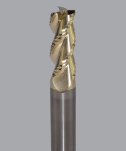 Onsrud AMC800399 Solid Carbide end mill 3FL 1/2 x 1-1/4 x 3 OAL 0.030 CR For ISO N Non-Ferrous, Aluminum, Brass, Bronze, Copper, 1/2 Shank, ZrN Coated
