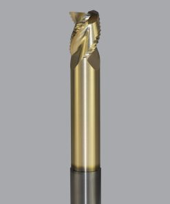 Onsrud AMC800423 Solid Carbide end mill 3FL 5/8 x 3/4 x 5 OAL 0.030 CR For ISO N Non-Ferrous, Aluminum, Brass, Bronze, Copper, 5/8 Shank, ZrN Coated