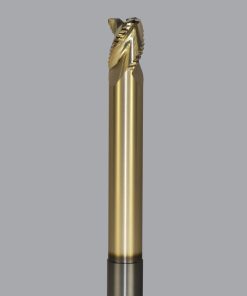 Onsrud AMC800429 Solid Carbide end mill 3FL 5/8 x 3/4 x 6 OAL 0.060 CR For ISO N Non-Ferrous, Aluminum, Brass, Bronze, Copper, 5/8 Shank, ZrN Coated