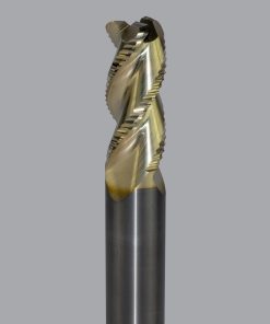 Onsrud AMC800437 Solid Carbide end mill 3FL 3/4 x 1-3/4 x 4 OAL 0.120 CR For ISO N Non-Ferrous, Aluminum, Brass, Bronze, Copper, 3/4 Shank, ZrN Coated