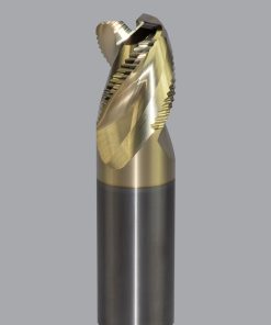 Onsrud AMC800445 Solid Carbide end mill 3FL 1/1 x 1-1/4 x 4 OAL 0.120 CR For ISO N Non-Ferrous, Aluminum, Brass, Bronze, Copper, 1/1 Shank, ZrN Coated