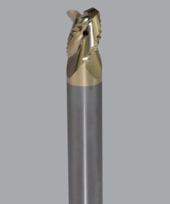 Onsrud AMC800469 Solid Carbide end mill 3FL 1/2 x 5/8 x 3 OAL 0.060 CR For ISO N Non-Ferrous, Aluminum, Brass, Bronze, Copper, 1/2 Shank, ZrN Coated