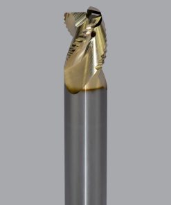 Onsrud AMC800481 Solid Carbide end mill 3FL 5/8 x 3/4 x 3 OAL 0.060 CR For ISO N Non-Ferrous, Aluminum, Brass, Bronze, Copper, 5/8 Shank, ZrN Coated