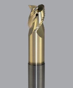 Onsrud AMC800493 Solid Carbide end mill 3FL 5/8 x 3/4 x 4 OAL 0.060 CR For ISO N Non-Ferrous, Aluminum, Brass, Bronze, Copper, 5/8 Shank, ZrN Coated