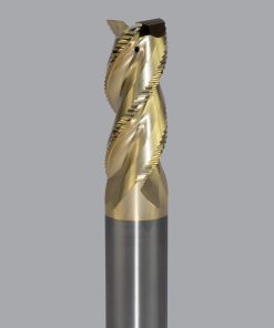 Onsrud AMC800521 Solid Carbide end mill 3FL 1/1 x 2-3/8 x 5 OAL 0.060 CR For ISO N Non-Ferrous, Aluminum, Brass, Bronze, Copper, 1/1 Shank, ZrN Coated