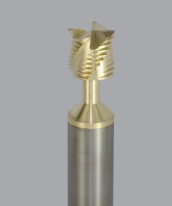 Onsrud 34-121 Soild Carbide 4FL 1/2 x 1/2 x 3 OAL For Honeycomb Panel, 1/2 Shank, ZrN Coated