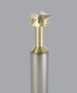Onsrud 34-124 Soild Carbide 4FL 14.29 mm x 6.35 mm x 76.00 mm OAL For Honeycomb Panel, 12.00 mm Shank, ZrN Coated