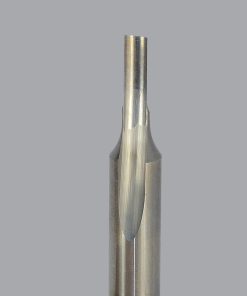 Onsrud 61-042 Solid Carbide router 1FL 1/8 x 1/2 x 2 OAL For Soft Plastic, Hard Plastic, 1/4 Shank
