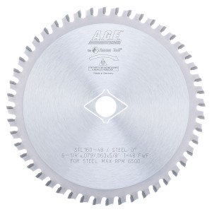 AGE STL160-48 - 6-1/4" - 6-1/2"X 48T STEEL SAW