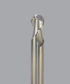Onsrud AMC400007 Solid Carbide end mill 2FL 1/8 x 1/4 x 2 OAL Ball CR For ISO N Non-Ferrous, Aluminum, Brass, Bronze, Copper, 1/8 Shank, ZrN Coated