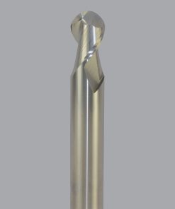 Onsrud AMC400042 Solid Carbide end mill 3FL 1/8 x 1/4 x 2 OAL Ball CR For ISO N Non-Ferrous, Aluminum, Brass, Bronze, Copper, 1/8 Shank, N/A Coated