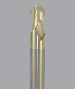Onsrud AMC400055 Solid Carbide end mill 3FL 5/16 x 9/16 x 2-1/2 OAL Ball CR For ISO N Non-Ferrous, Aluminum, Brass, Bronze, Copper, 5/16 Shank, ZrN Coated