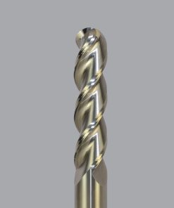Onsrud AMC704438 Solid Carbide end mill 3FL 1/4 x 1-1/4 x 2-1/2 OAL Ball CR For ISO N Non-Ferrous, Aluminum, Brass, Bronze, Copper, 1/4 Shank, N/A Coated