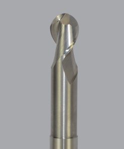 Onsrud AMC706139 Solid Carbide end mill 2FL 1/4 x 3/8 x 4 OAL Ball CR For ISO N Non-Ferrous, Aluminum, Brass, Bronze, Copper, 1/4 Shank, ZrN Coated