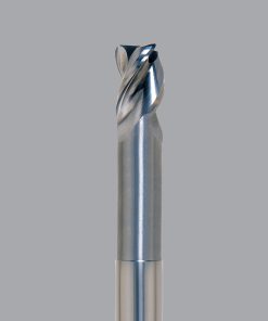 Onsrud AMC709203 Solid Carbide end mill 3FL 3/8 x 1/2 x 4 OAL Square CR For ISO N Non-Ferrous, Aluminum, Brass, Bronze, Copper, 3/8 Shank, ZrN Coated