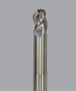 Onsrud AMC709238 Solid Carbide end mill 3FL 3/8 x 1/2 x 4 OAL Ball CR For ISO N Non-Ferrous, Aluminum, Brass, Bronze, Copper, 3/8 Shank, N/A Coated