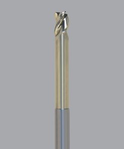 Onsrud AMC709753 Solid Carbide end mill 3FL 1/4 x 3/8 x 4 OAL Square CR For ISO N Non-Ferrous, Aluminum, Brass, Bronze, Copper, 1/4 Shank, ZrN Coated
