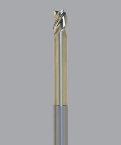 Onsrud AMC709757 Solid Carbide end mill 3FL 1/4 x 3/8 x 4 OAL 0.015 CR For ISO N Non-Ferrous, Aluminum, Brass, Bronze, Copper, 1/4 Shank, ZrN Coated