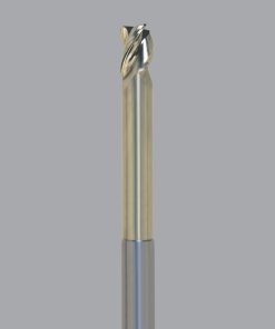 Onsrud AMC709765 Solid Carbide end mill 3FL 1/4 x 3/8 x 4 OAL 0.060 CR For ISO N Non-Ferrous, Aluminum, Brass, Bronze, Copper, 1/4 Shank, ZrN Coated
