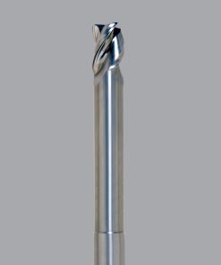 Onsrud AMC709768 Solid Carbide end mill 3FL 1/4 x 3/8 x 4 OAL 0.090 CR For ISO N Non-Ferrous, Aluminum, Brass, Bronze, Copper, 1/4 Shank, N/A Coated
