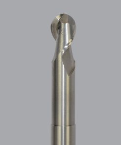 Onsrud AMC712138 Solid Carbide end mill 2FL 1/4 x 3/8 x 4 OAL Ball CR For ISO N Non-Ferrous, Aluminum, Brass, Bronze, Copper, 1/4 Shank, N/A Coated