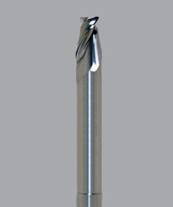 Onsrud AMC712756 Solid Carbide end mill 2FL 1/4 x 3/8 x 4 OAL 0.015 CR For ISO N Non-Ferrous, Aluminum, Brass, Bronze, Copper, 1/4 Shank, N/A Coated