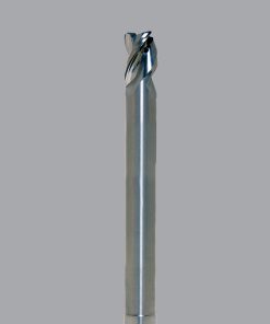Onsrud AMC716415 Solid Carbide end mill 3FL 1/4 x 3/8 x 4 OAL 0.060 CR For ISO N Non-Ferrous, Aluminum, Brass, Bronze, Copper, 1/4 Shank, ZrN Coated