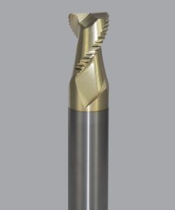 Onsrud AMC800007 Solid Carbide end mill 2FL 3/4 x 1/1 x 4 OAL 0.060 CR For ISO N Non-Ferrous, Aluminum, Brass, Bronze, Copper, 3/4 Shank, ZrN Coated