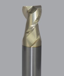 Onsrud AMC800009 Solid Carbide end mill 2FL 1/1 x 1-1/4 x 4 OAL 0.060 CR For ISO N Non-Ferrous, Aluminum, Brass, Bronze, Copper, 1/1 Shank, ZrN Coated