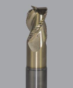 Onsrud AMC800117 Solid Carbide end mill 3FL 3/4 x 1/1 x 4 OAL 0.060 CR For ISO N Non-Ferrous, Aluminum, Brass, Bronze, Copper, 3/4 Shank, ZrN Coated