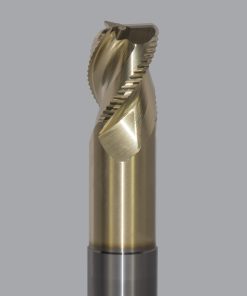 Onsrud AMC800133 Solid Carbide end mill 3FL 1/1 x 1-1/4 x 6 OAL 0.120 CR For ISO N Non-Ferrous, Aluminum, Brass, Bronze, Copper, 1/1 Shank, ZrN Coated