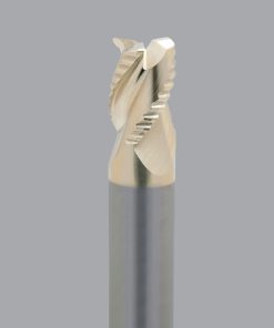 Onsrud AMC800135 Solid Carbide end mill 3FL 1/2 x 5/8 x 6 OAL 0.030 CR For ISO N Non-Ferrous, Aluminum, Brass, Bronze, Copper, 1/2 Shank, ZrN Coated