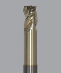 Onsrud AMC800143 Solid Carbide end mill 3FL 1/1 x 1-1/4 x 7 OAL 0.120 CR For ISO N Non-Ferrous, Aluminum, Brass, Bronze, Copper, 1/1 Shank, ZrN Coated