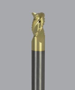 Onsrud AMC800145 Solid Carbide end mill 3FL 3/8 x 1/2 x 3 OAL 0.030 CR For ISO N Non-Ferrous, Aluminum, Brass, Bronze, Copper, 3/8 Shank, ZrN Coated