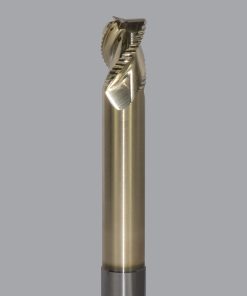 Onsrud AMC800179 Solid Carbide end mill 3FL 3/4 x 1/1 x 6 OAL 0.060 CR For ISO N Non-Ferrous, Aluminum, Brass, Bronze, Copper, 3/4 Shank, ZrN Coated