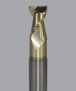 Onsrud AMC800187 Solid Carbide end mill 2FL 3/4 x 1/1 x 4 OAL 0.030 CR For ISO N Non-Ferrous, Aluminum, Brass, Bronze, Copper, 3/4 Shank, ZrN Coated