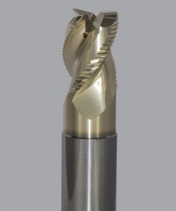 Onsrud AMC800243 Solid Carbide end mill 3FL 1/1 x 1-1/4 x 5 OAL 0.030 CR For ISO N Non-Ferrous, Aluminum, Brass, Bronze, Copper, 1/1 Shank, ZrN Coated